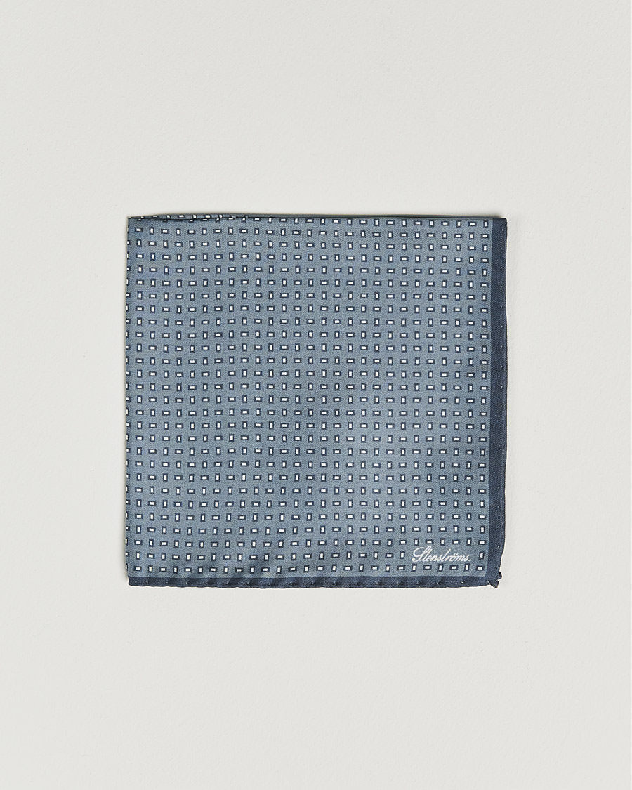 Heren | Pochets | Stenströms | Silk Handkerchief Grey