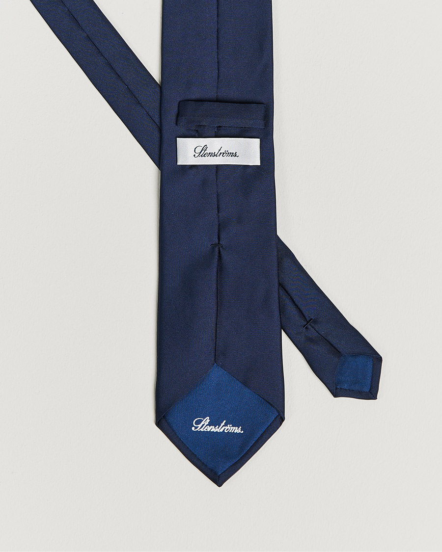 Heren | Stropdassen | Stenströms | Silk Tie Plain Navy