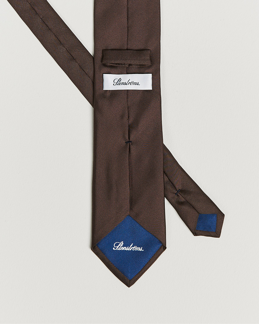 Heren | Stropdassen | Stenströms | Silk Tie Brown