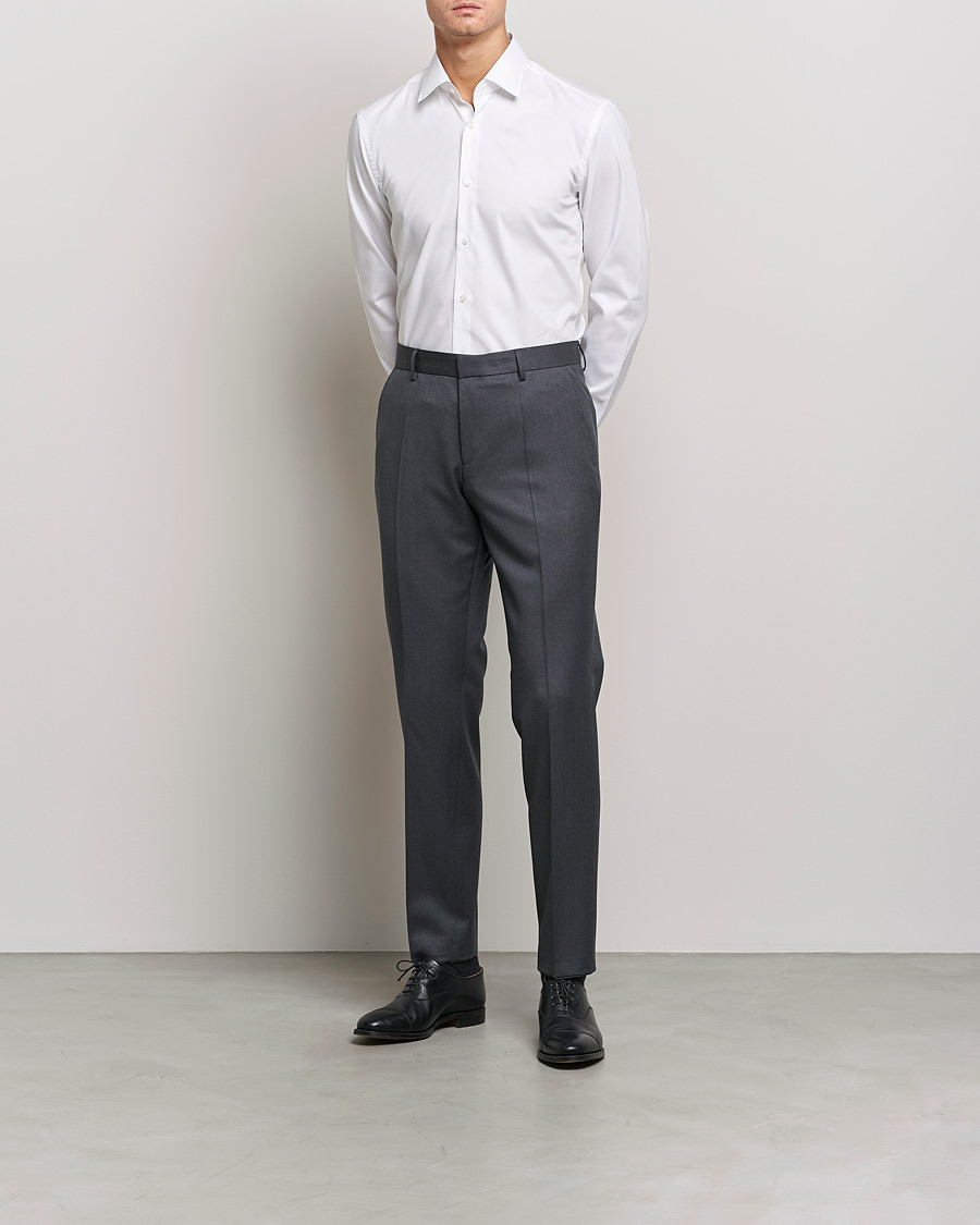 Heren | Kleding | BOSS BLACK | Hank Slim Fit Shirt White