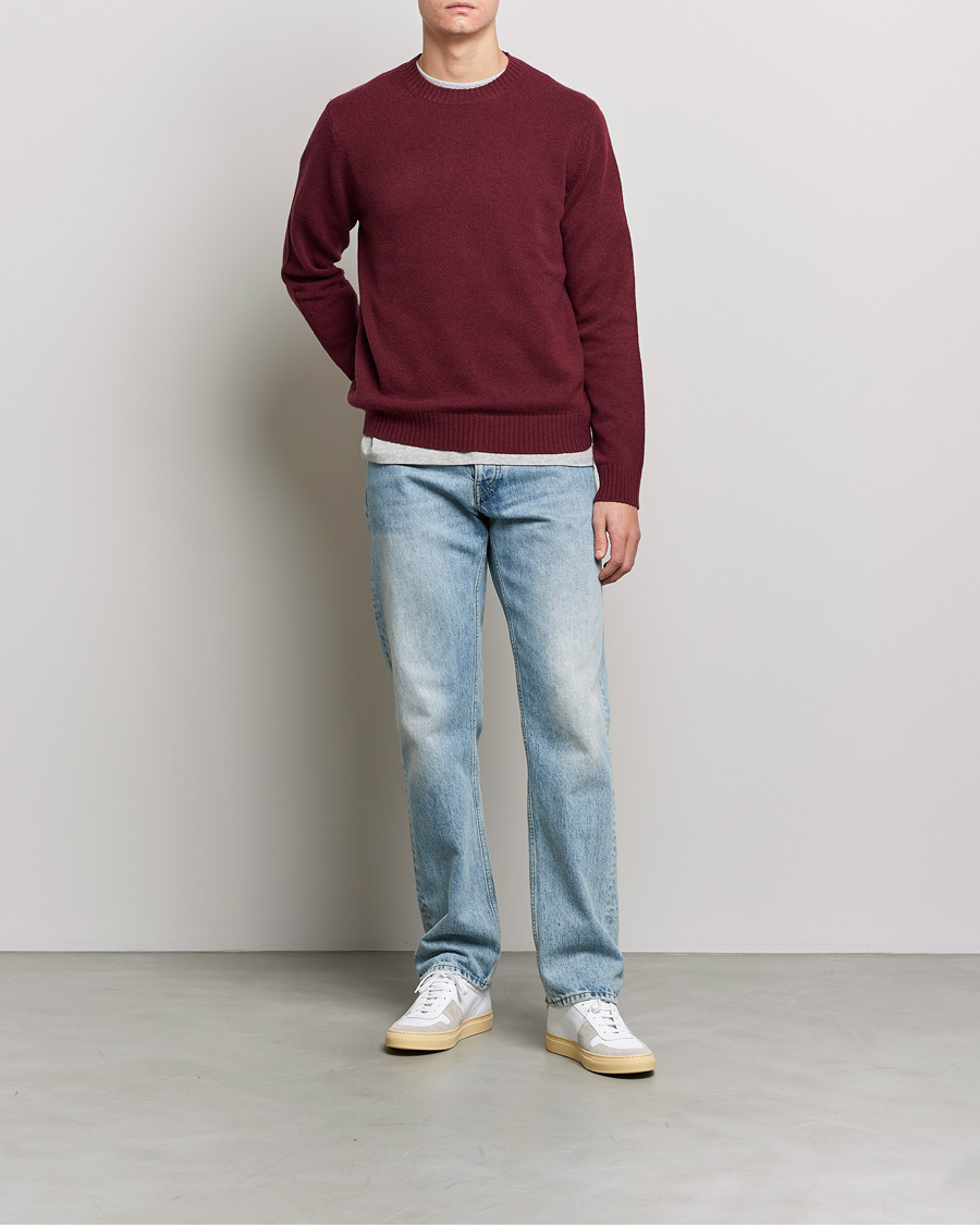 Heren | Truien | Samsøe Samsøe | Samsøe & Samsøe Sylli Wool Crew Neck Windsor Wine