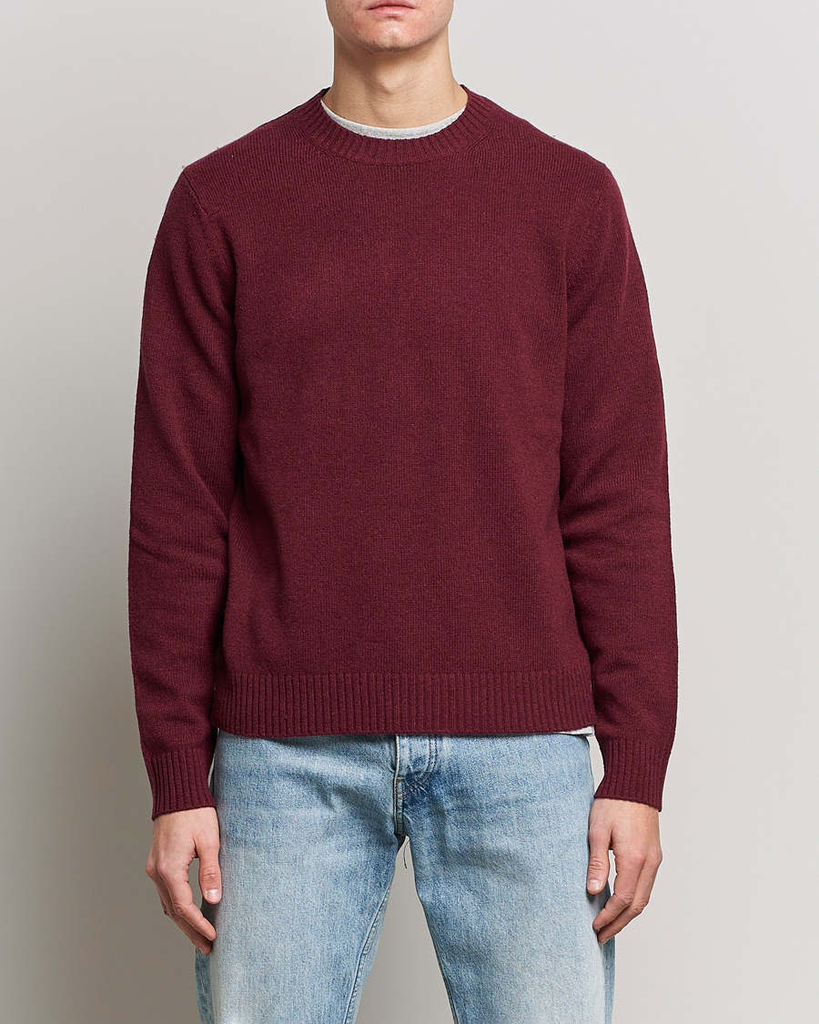 Heren | Truien | Samsøe Samsøe | Samsøe & Samsøe Sylli Wool Crew Neck Windsor Wine