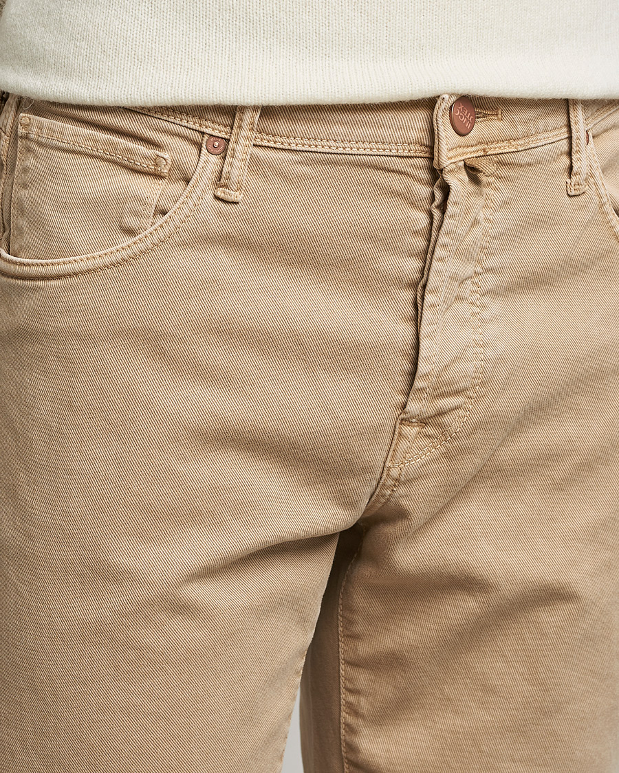 Heren | Broeken | Incotex | Bull Denim 5-Pocket Pants Beige