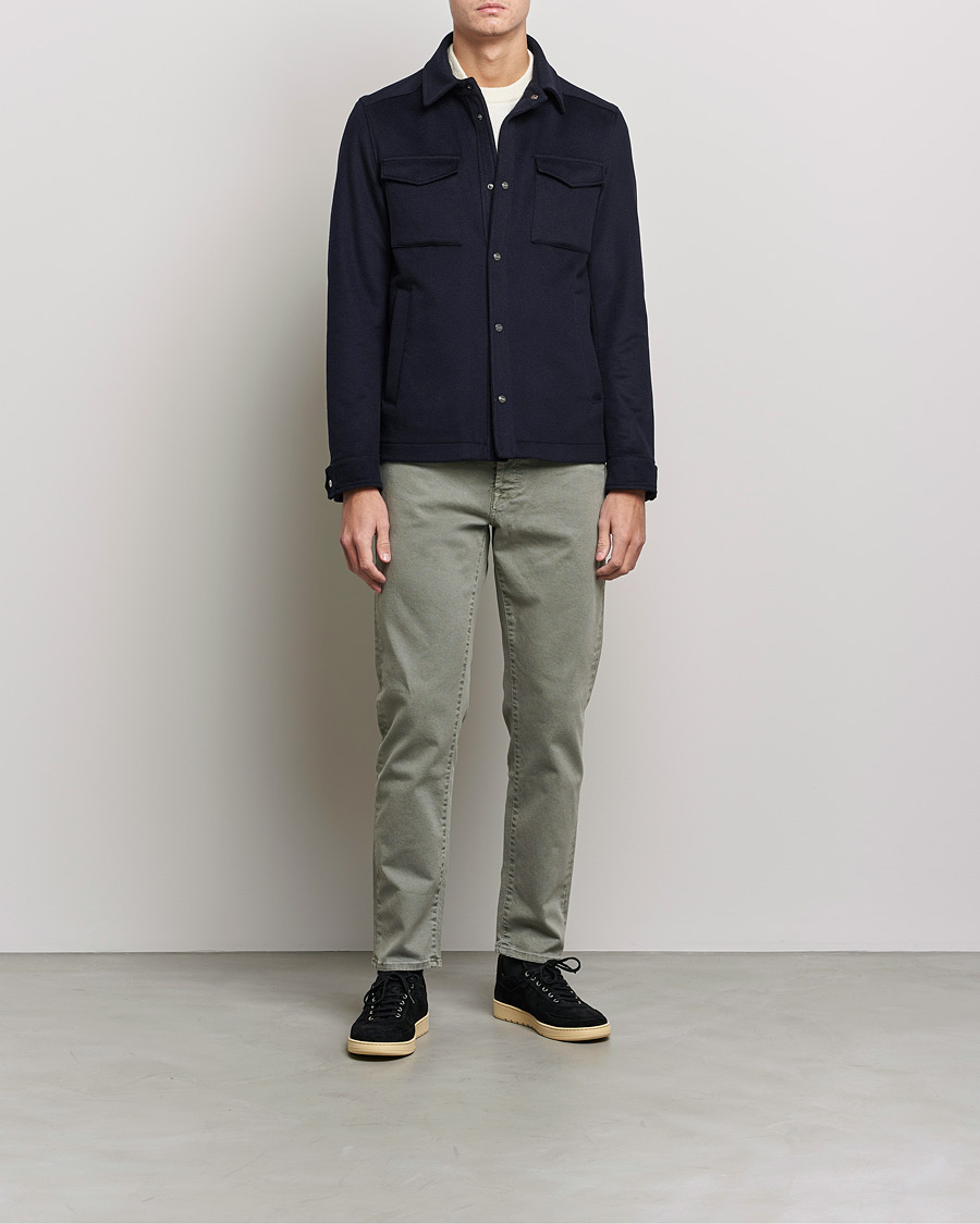 Heren | Broeken | Incotex | Bull Denim 5-Pocket Pants Green