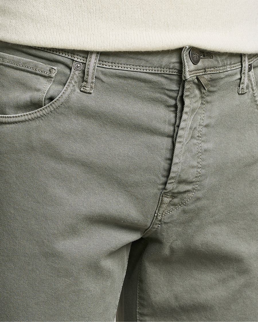 Heren | Broeken | Incotex | Bull Denim 5-Pocket Pants Green
