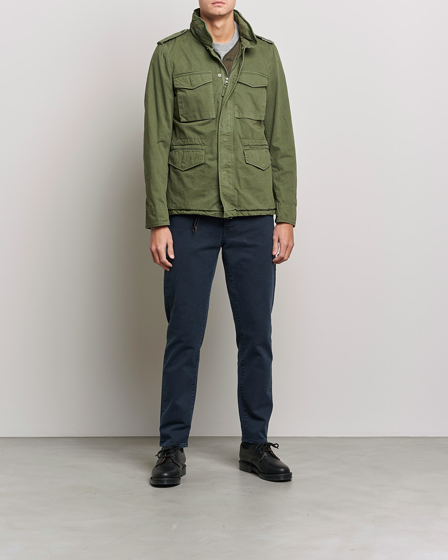 Heren | Broeken | Incotex | Bull Denim 5-Pocket Pants Navy