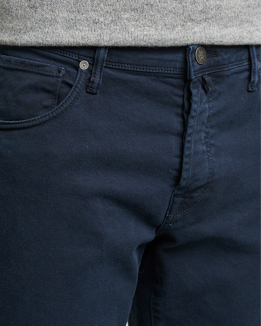 Heren | Broeken | Incotex | Bull Denim 5-Pocket Pants Navy