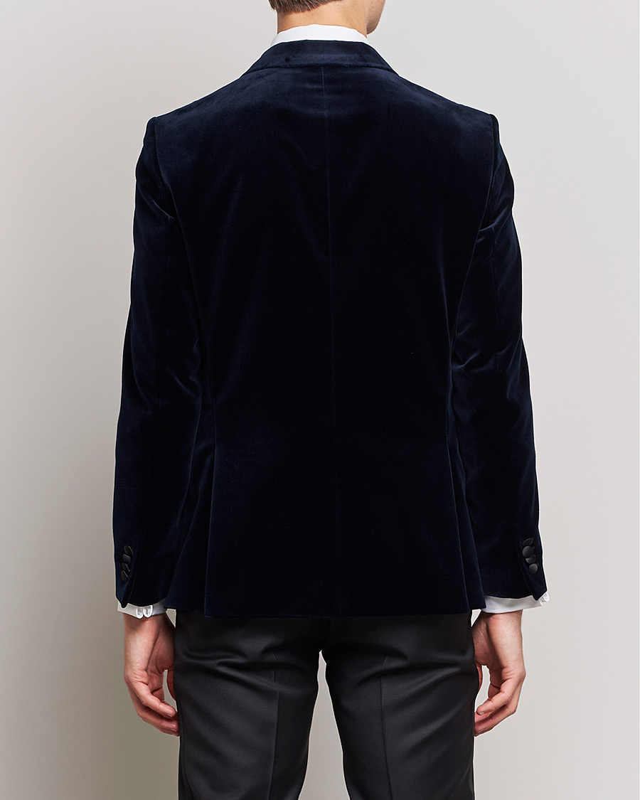 Heren | Blazers | BOSS BLACK | Hutson Velvet Tuxedo Blazer Dark Blue