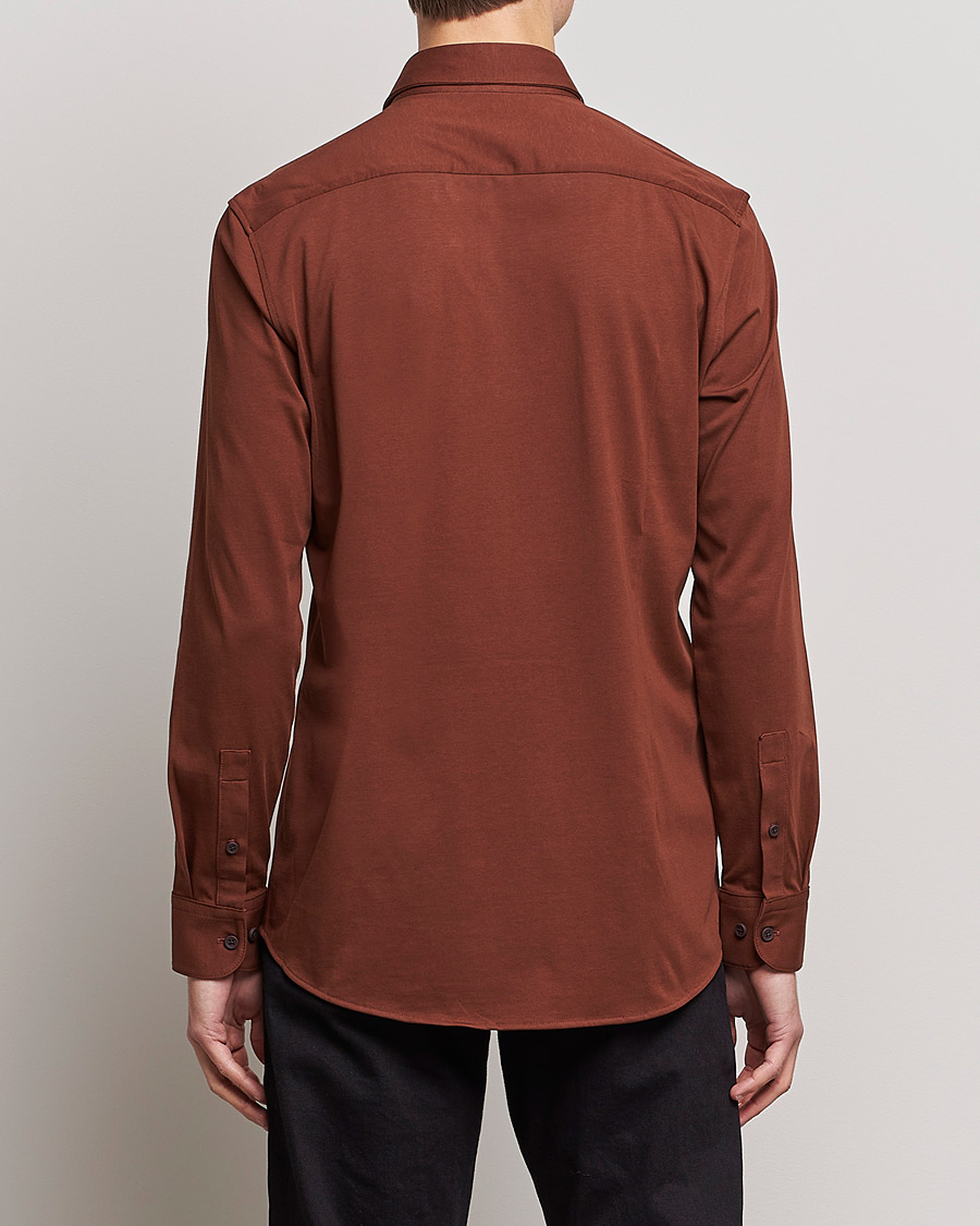 Heren | Overhemden | BOSS BLACK | Hank 4-Way Stretch Shirt Medium Brown