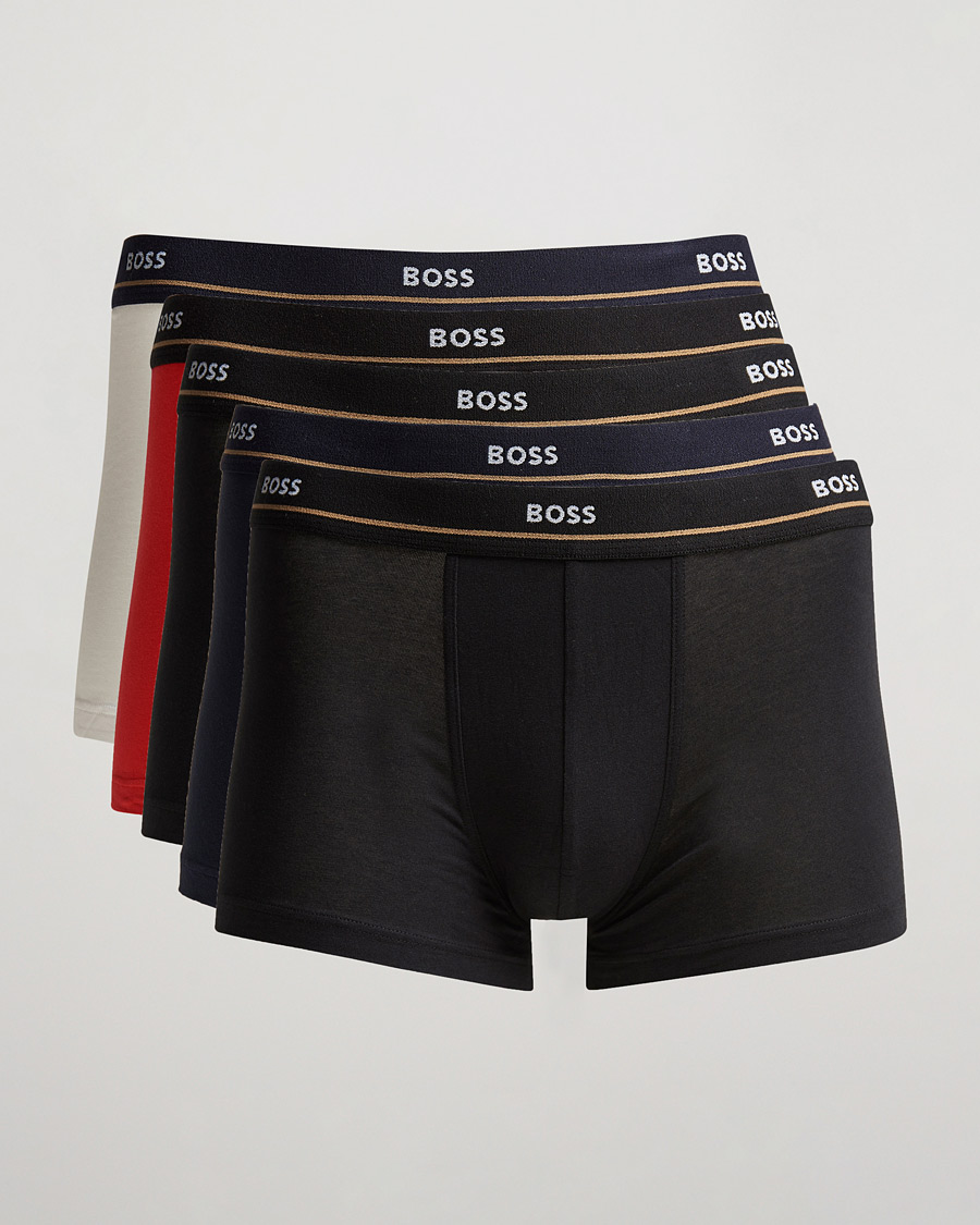 Heren | Ondergoed | BOSS BLACK | 5-Pack Trunk Boxer Shorts Multi