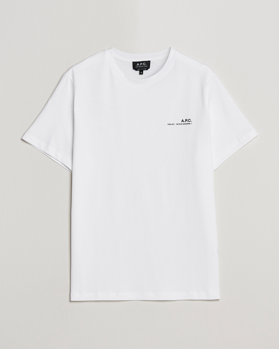 Heren | T-shirts | A.P.C. | Item T-Shirt White
