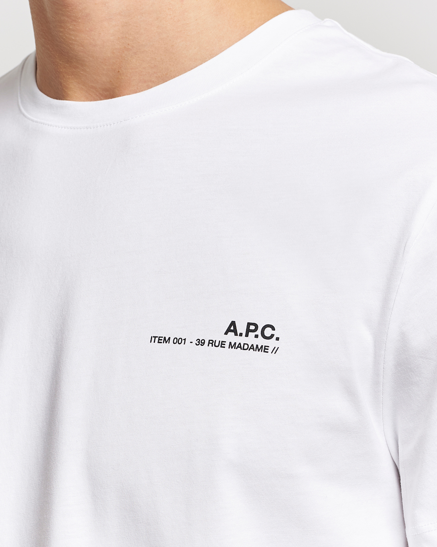 Heren | T-shirts | A.P.C. | Item T-Shirt White