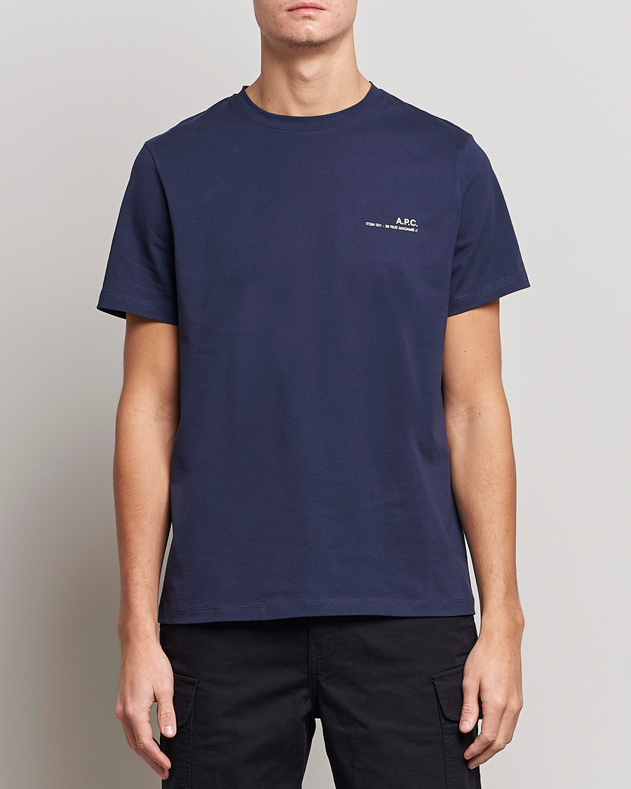 Heren | T-shirts met korte mouwen | A.P.C. | Item T-Shirt Navy
