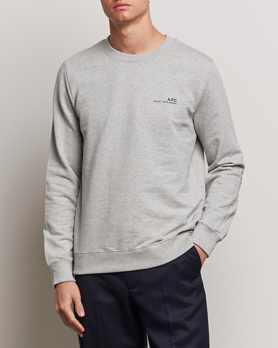 Heren |  | A.P.C. | Item Sweatshirt Heather Grey