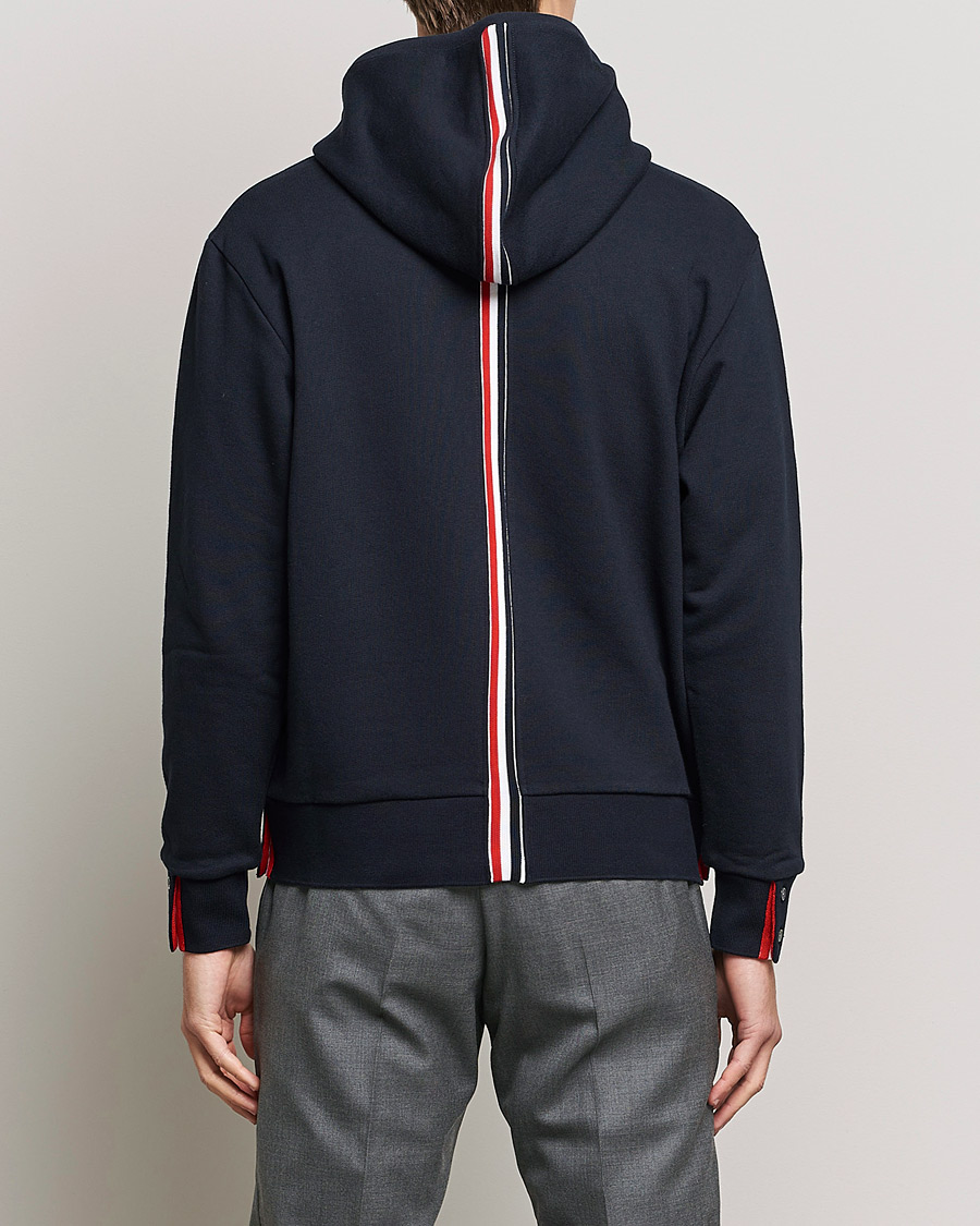 Heren | Truien | Thom Browne | Center Back Full Zip Hoodie Navy