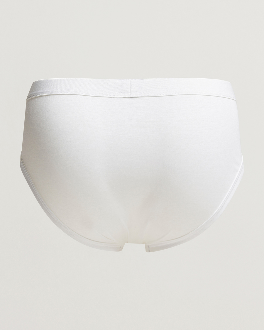 Heren | Slips | Zimmerli of Switzerland | Sea Island Cotton Briefs White