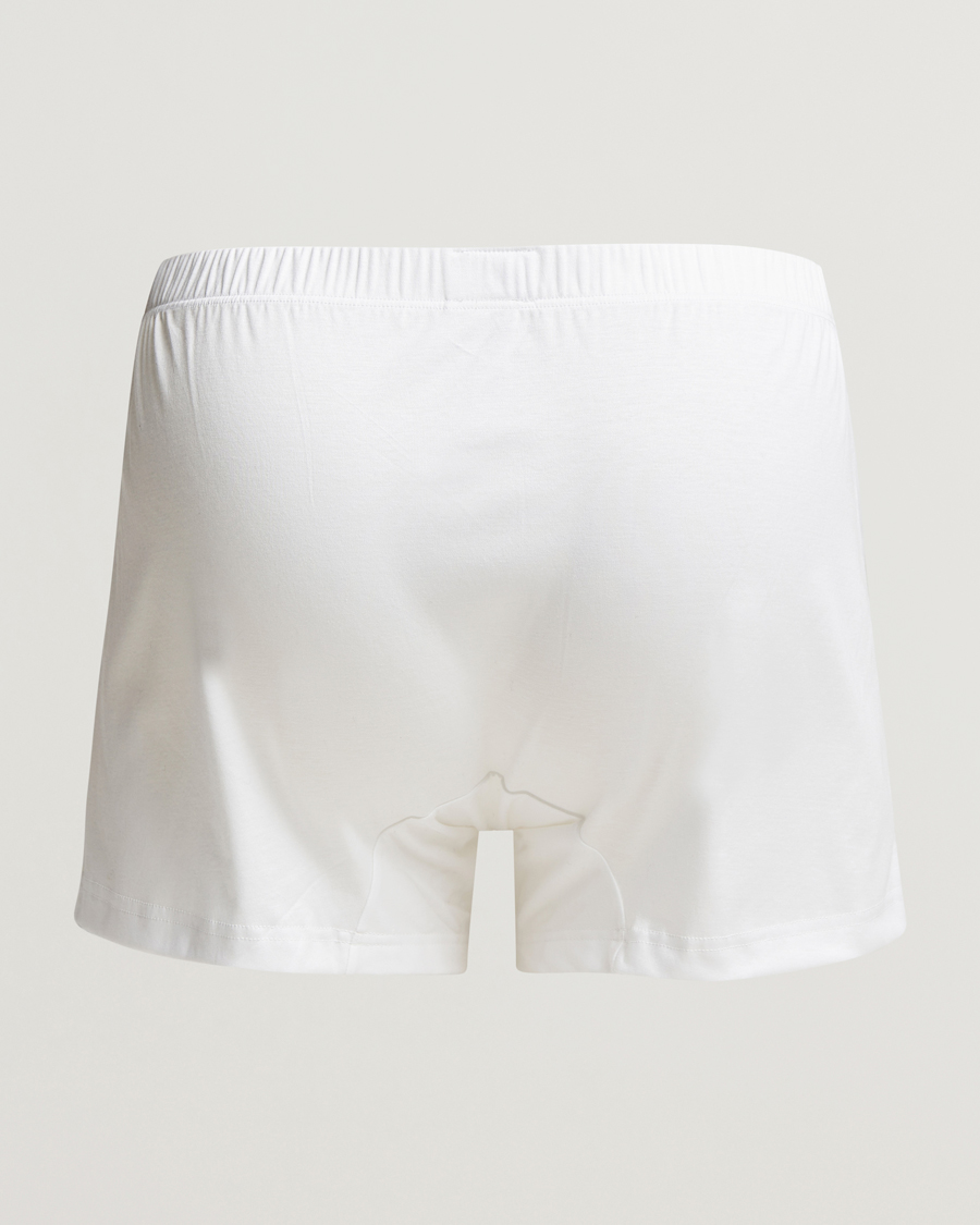 Heren | Zimmerli of Switzerland | Zimmerli of Switzerland | Sea Island Cotton Boxer Shorts White