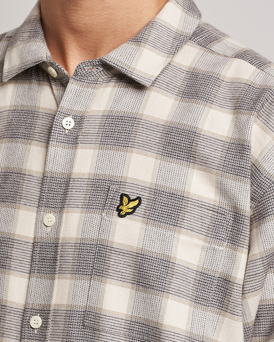 Heren | Overhemden | Lyle & Scott | Checked Cotton Shirt Taupe