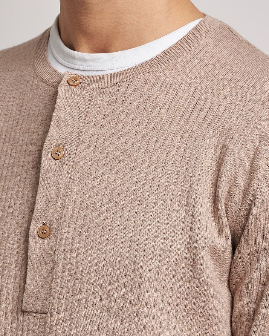 Heren | Truien | Tiger of Sweden | Nassau Cotton Wool Knitted Sweater Beigie Melange