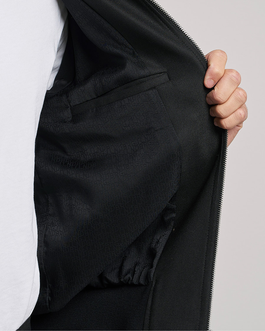 Heren | Jassen | J.Lindeberg | Thom Bomber Wool Twill Jacket Black