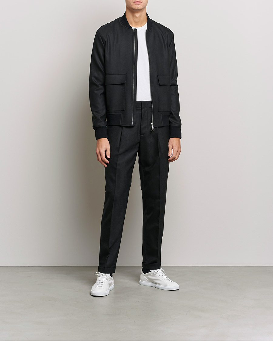 Heren | Broeken | J.Lindeberg | Sasha Wool Twill Pants Black