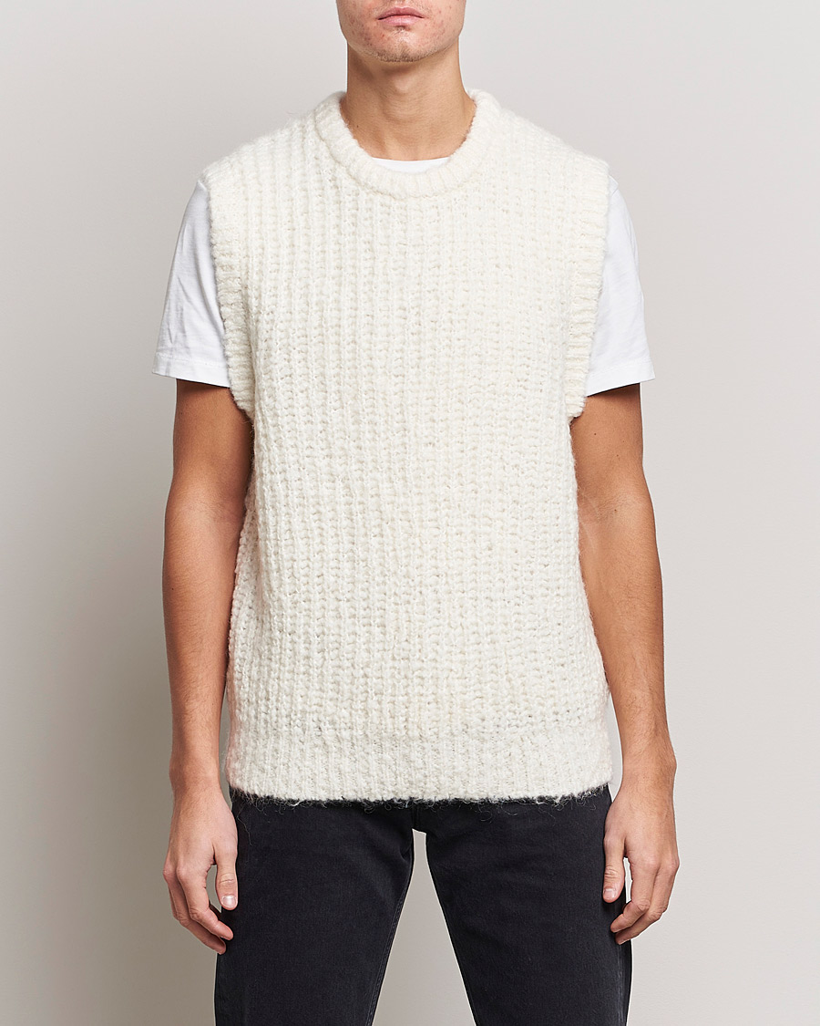 Heren | Truien | J.Lindeberg | Alfons Wool Slipover Cloud White