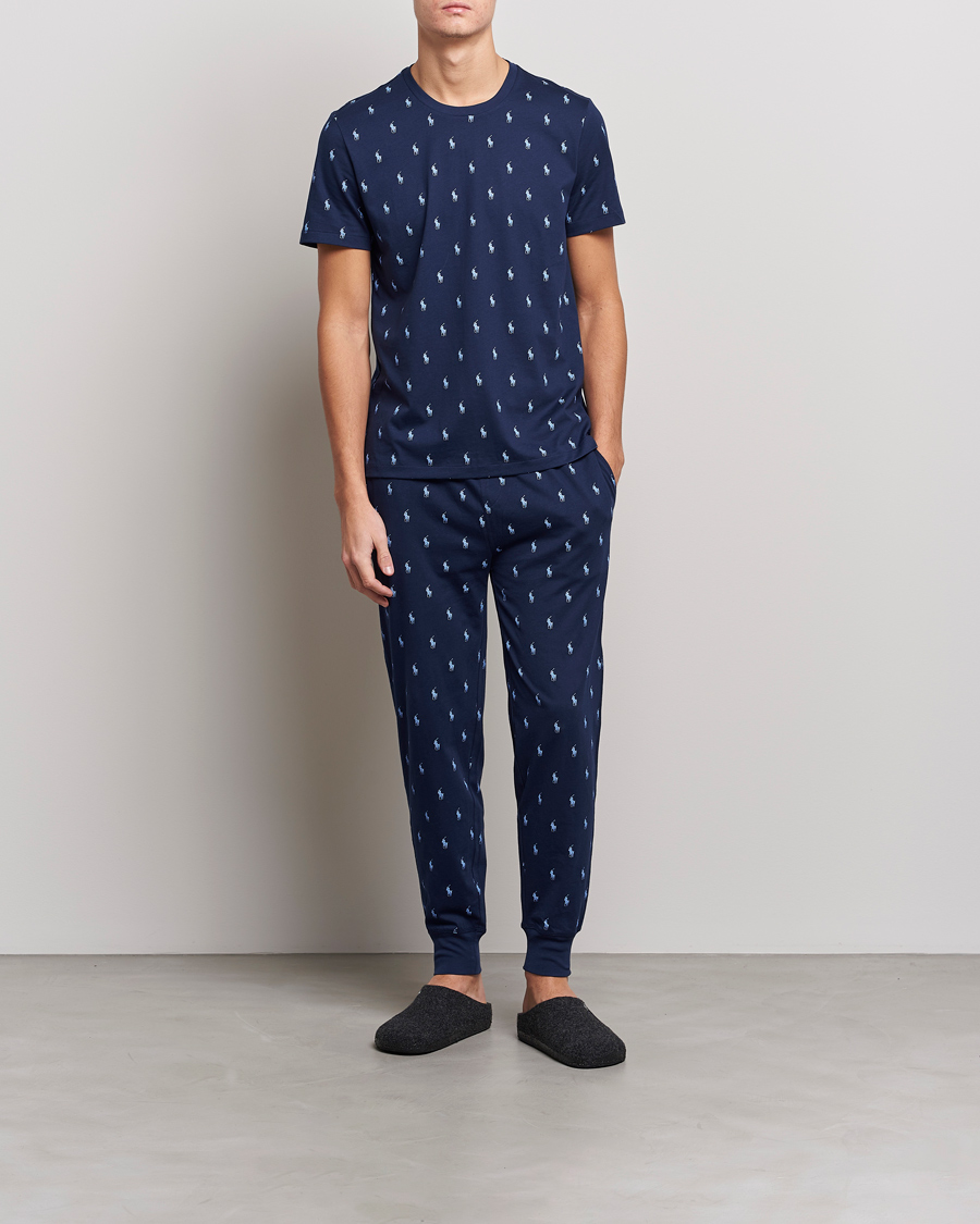 Heren | Pyjama's en gewaden | Polo Ralph Lauren | Printed Pony Pyjama Pants Navy