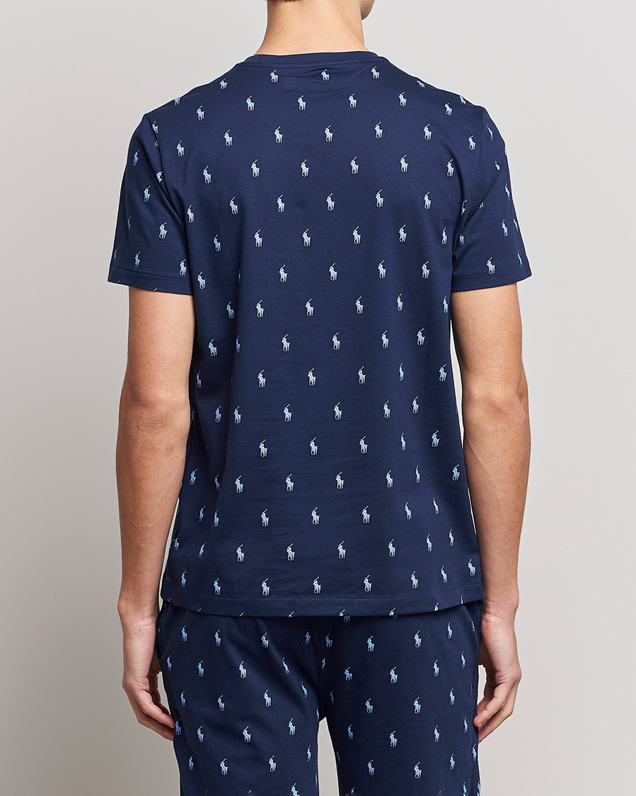 Heren | T-shirts | Polo Ralph Lauren | Printed Pony Crew Neck T-Shirt Navy
