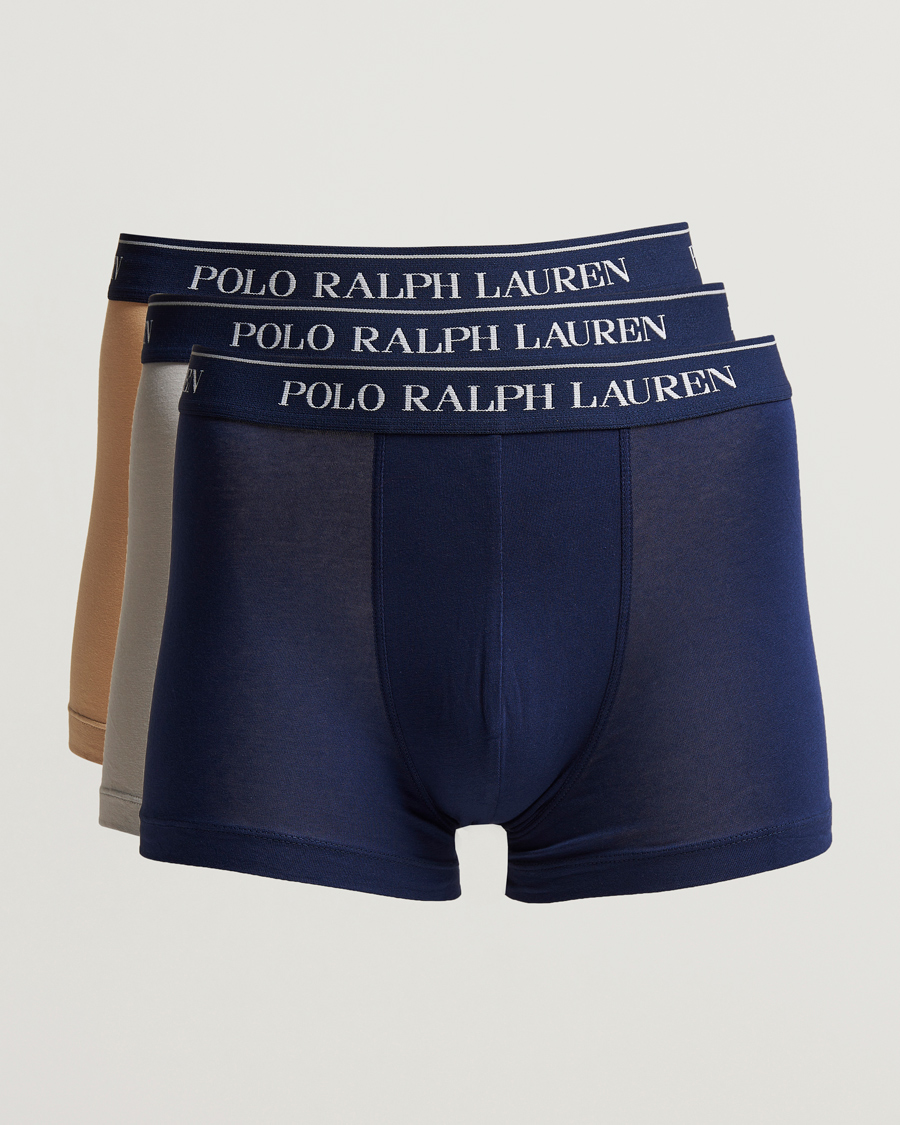 Heren | Ondergoed | Polo Ralph Lauren | 3-Pack Trunk Grey/Navy/Sand