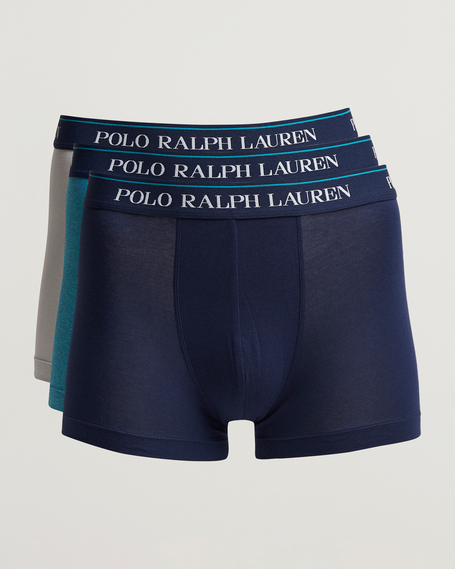 Heren | Ondergoed | Polo Ralph Lauren | 3-Pack Trunk Grey/Peacock/Navy