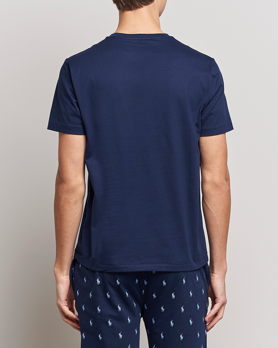 Heren | T-shirts | Polo Ralph Lauren | Cotton Logo Crew Neck T-Shirt Navy
