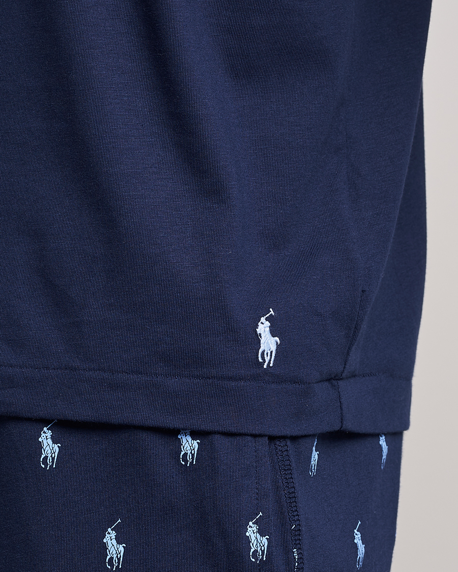 Heren | T-shirts | Polo Ralph Lauren | Cotton Logo Crew Neck T-Shirt Navy