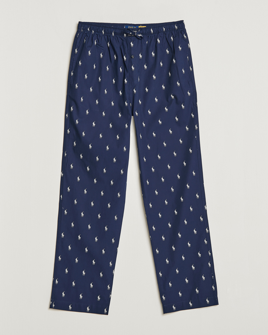 Heren | Pyjama's en gewaden | Polo Ralph Lauren | Cotton Printed Pony Pyjama Pants Navy