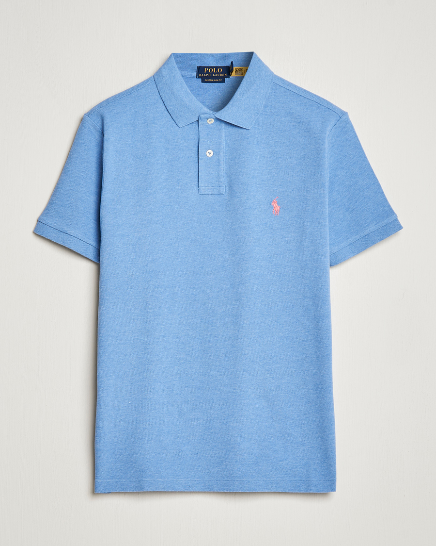 Heren | Polo's | Polo Ralph Lauren | Custom Slim Fit Polo Soft Royal Heather
