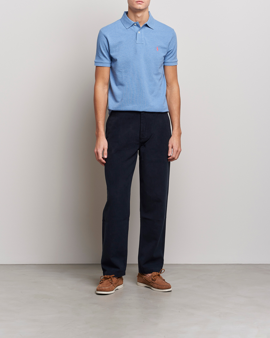 Heren | Polo's | Polo Ralph Lauren | Custom Slim Fit Polo Soft Royal Heather