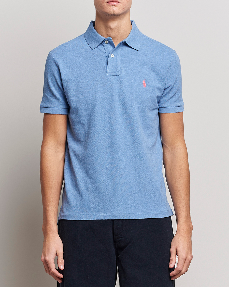Heren | Polo's | Polo Ralph Lauren | Custom Slim Fit Polo Soft Royal Heather