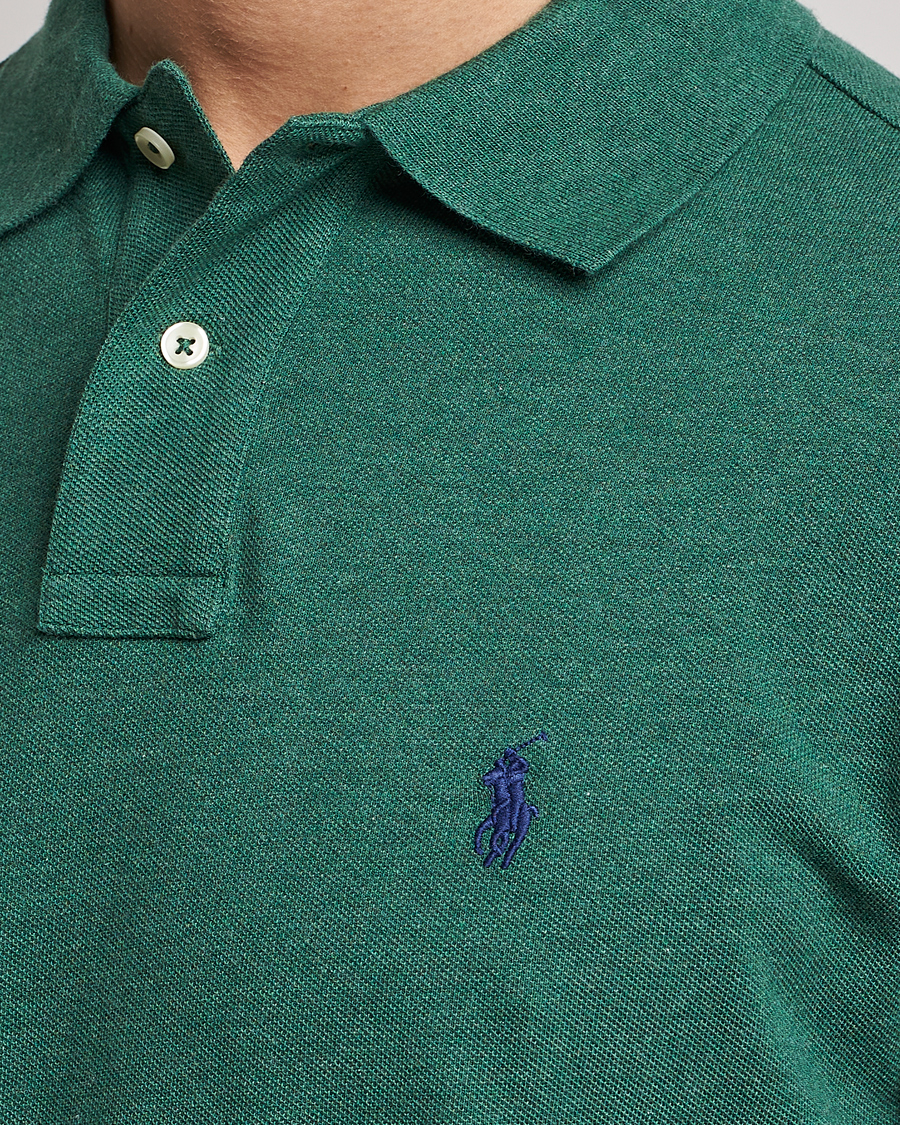 Heren | Truien | Polo Ralph Lauren | Custom Slim Fit Long Sleeve Polo Verano Green Heather