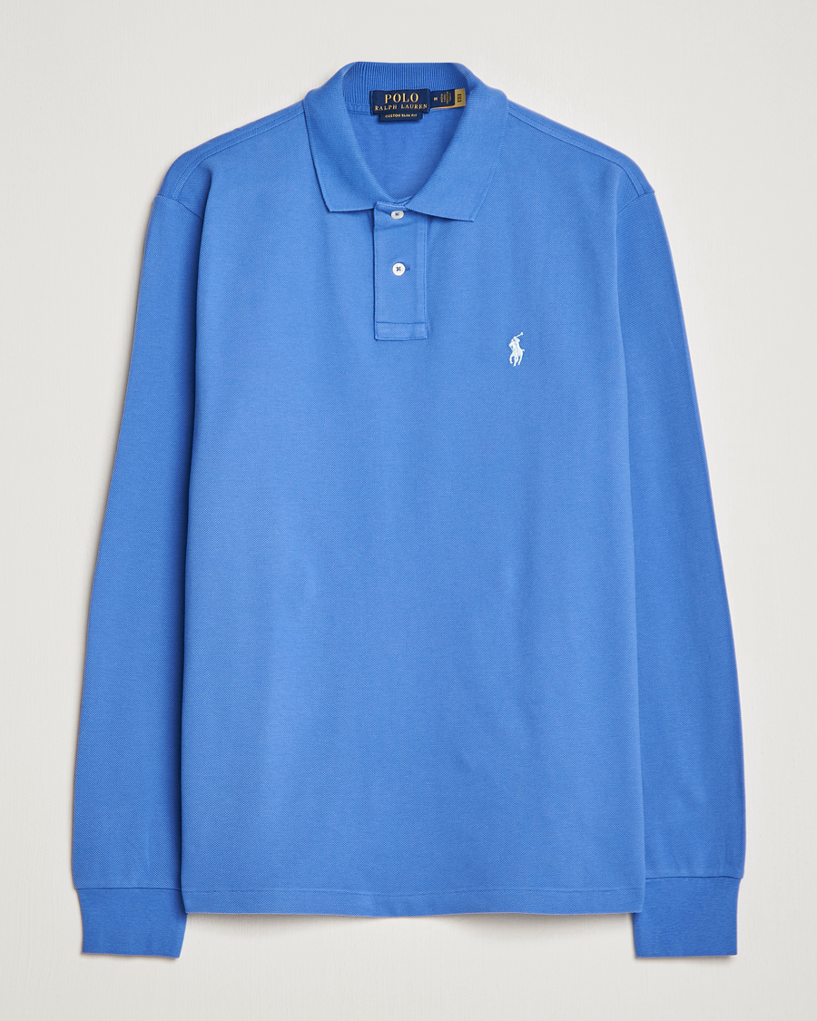 Heren | Truien | Polo Ralph Lauren | Custom Slim Fit Long Sleeve Polo Maidstone Blue