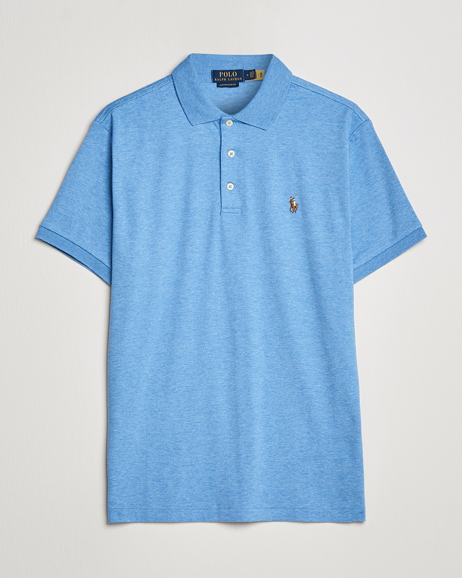 Heren | Polo's | Polo Ralph Lauren | Luxury Pima Cotton Polo Soft Royal Heather