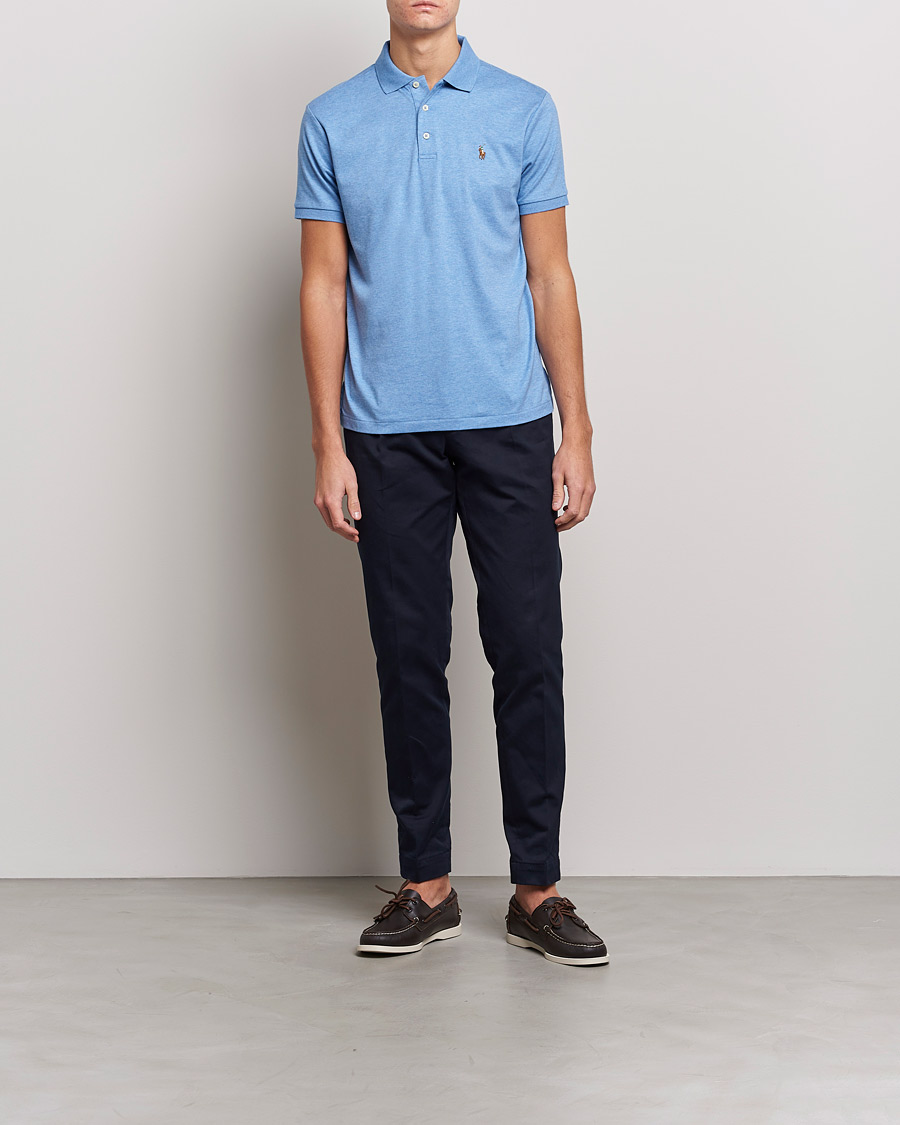 Heren | Polo's | Polo Ralph Lauren | Luxury Pima Cotton Polo Soft Royal Heather