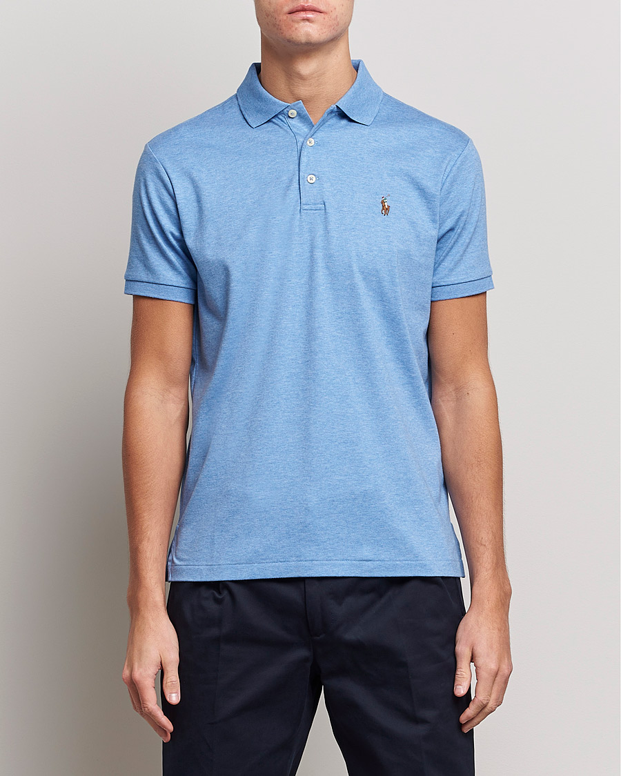 Heren | Polo's | Polo Ralph Lauren | Luxury Pima Cotton Polo Soft Royal Heather