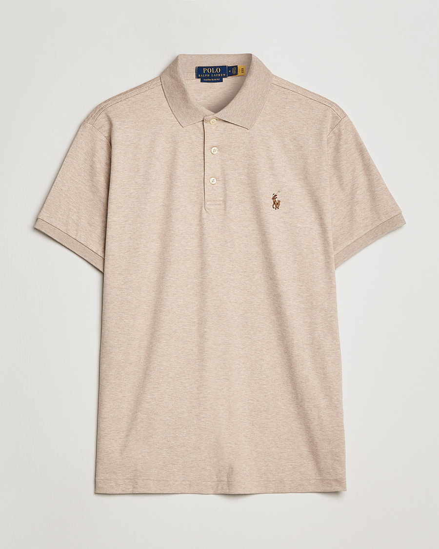 Heren | Polo's | Polo Ralph Lauren | Luxury Pima Cotton Polo Sand Heather