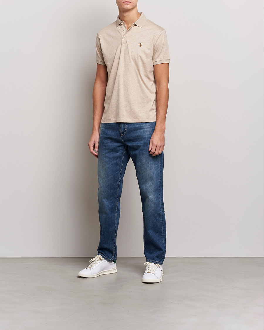 Heren | Polo's | Polo Ralph Lauren | Luxury Pima Cotton Polo Sand Heather