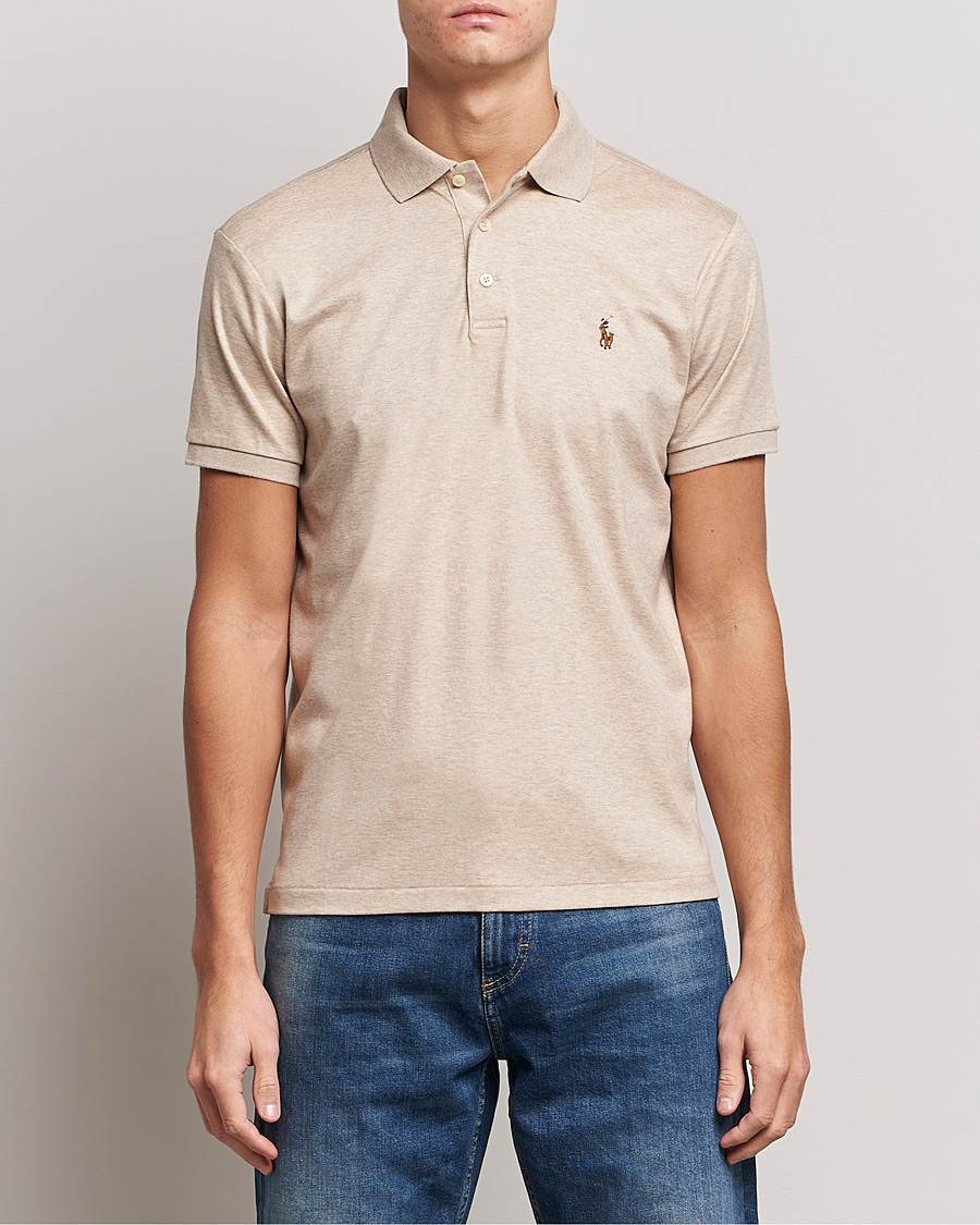 Heren | Polo's | Polo Ralph Lauren | Luxury Pima Cotton Polo Sand Heather
