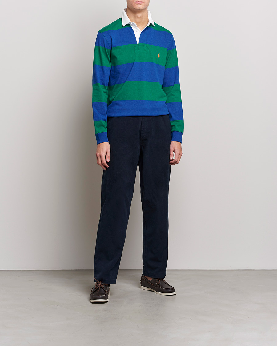 Heren | Truien | Polo Ralph Lauren | Jersey Striped Rugger Blue/Green