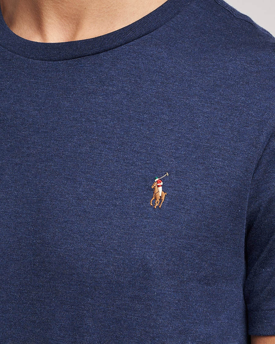 Heren | T-shirts | Polo Ralph Lauren | Luxury Pima Cotton Crew Neck T-Shirt Navy Heather