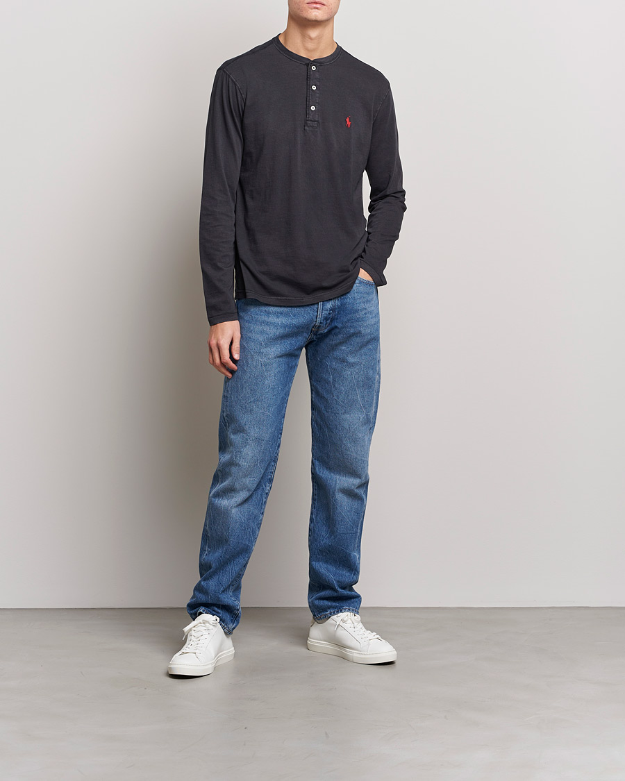 Heren | Truien | Polo Ralph Lauren | Slub Jersey Henley Black