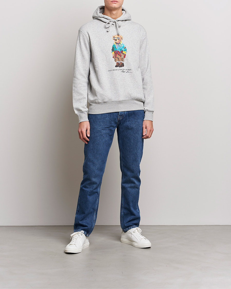 Heren | Truien | Polo Ralph Lauren | Magic Fleece Printed Bear Hoodie Andover Heather