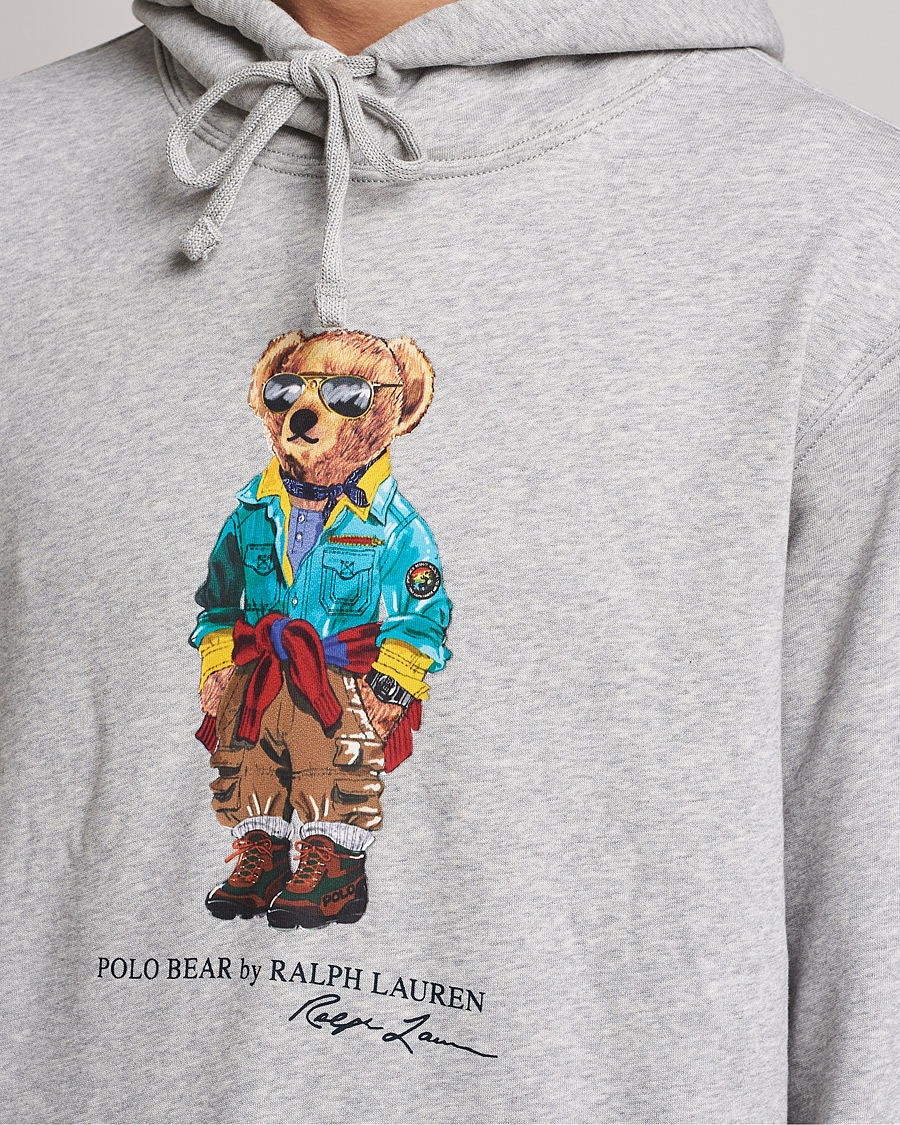 Heren | Truien | Polo Ralph Lauren | Magic Fleece Printed Bear Hoodie Andover Heather