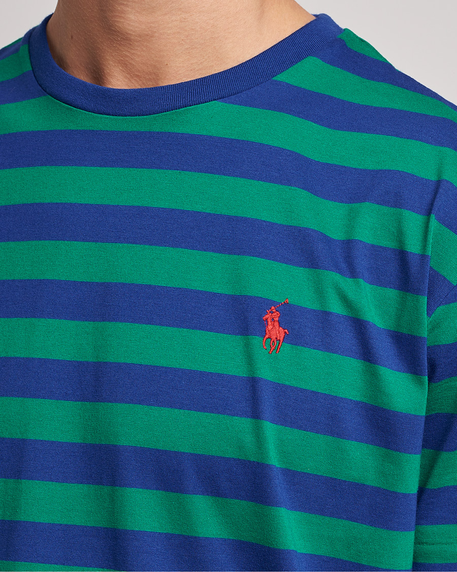Heren | T-shirts | Polo Ralph Lauren | Striped Crew Neck T-Shirt Green/Navy